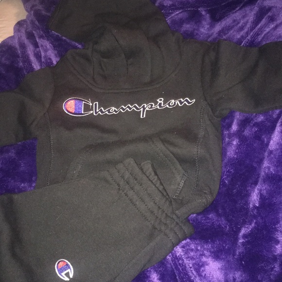 purple champion sweatsuit